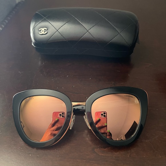 Chanel Cat Eye Quilted Sunglasses - EUC! - Picture 4 of 14